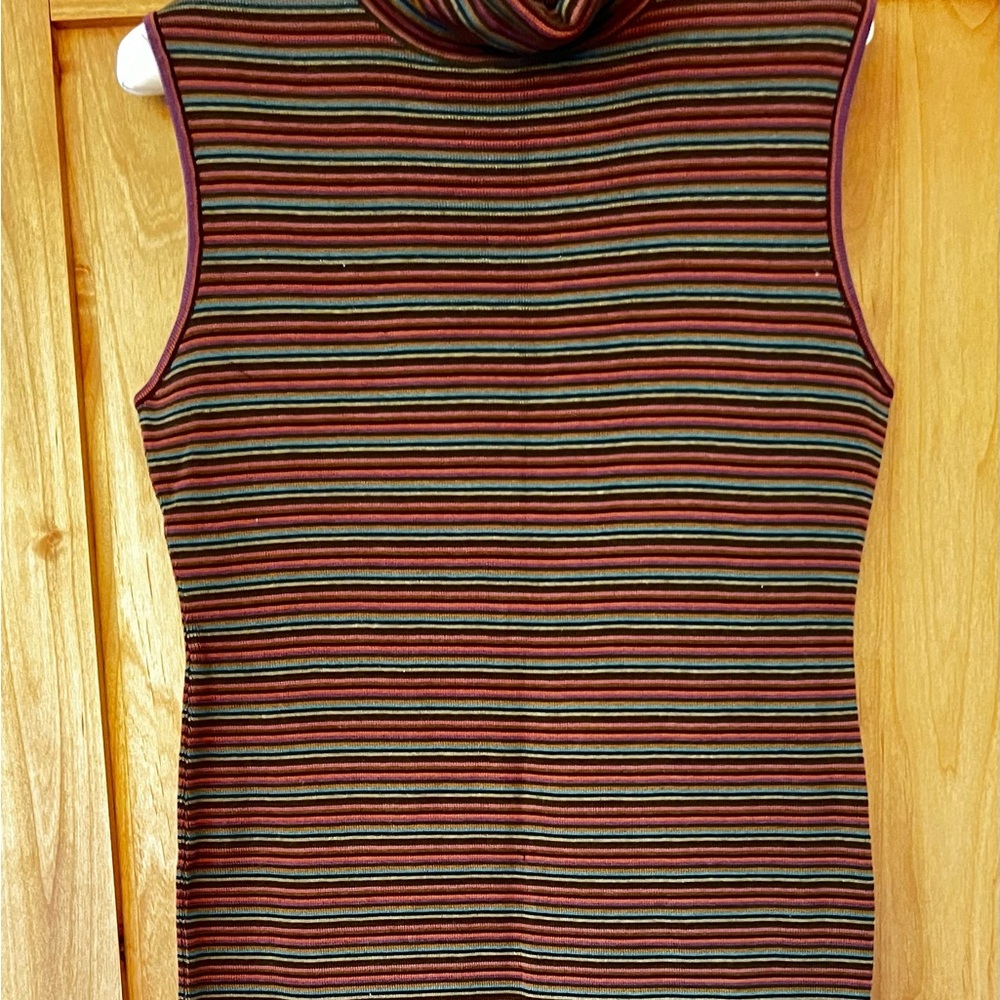 Peruvian Connection Knit Striped  Dress SzM